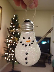 Como decorar bombillas para Navidad