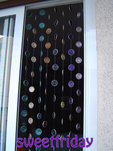 Cortinas para puertas con cápsulas nespresso