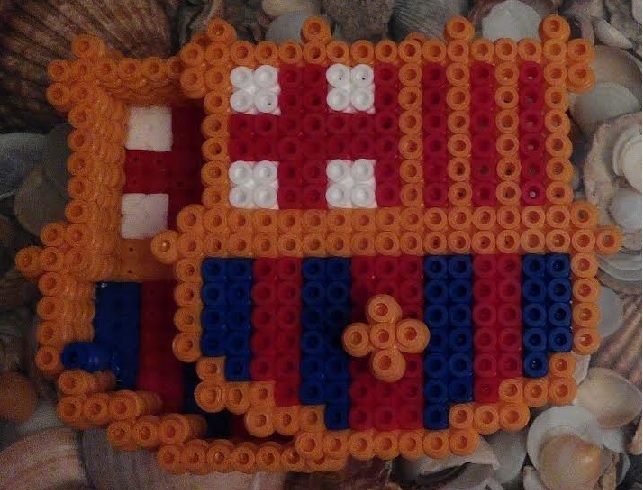 Caja del Barça con hama beads midi